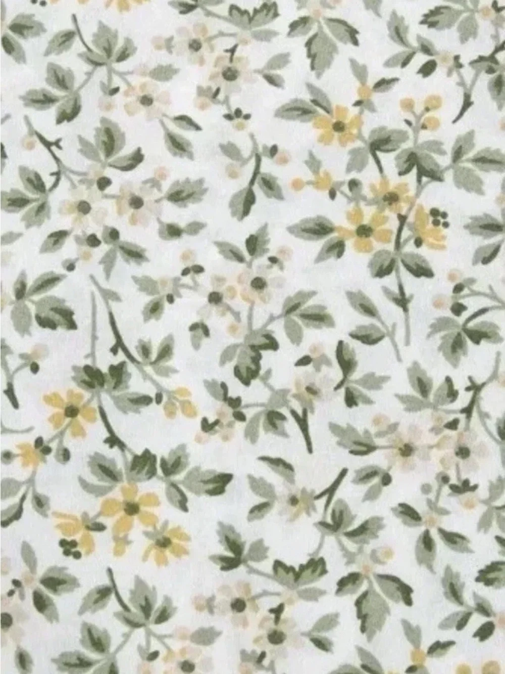 Laura Ashley ~ FULL ~ Tierney Green ~ Gingham Floral ~ 4 Pc Sheet Set ~ Cotton